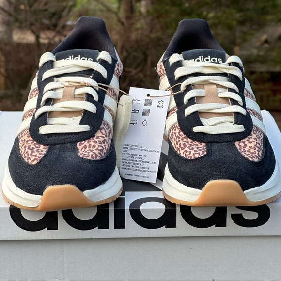 Adidas Leopard Animal Print 3 Stripes Casual Sneaker - US Womens 7 | 7.5   NEW - Picture 3 of 10